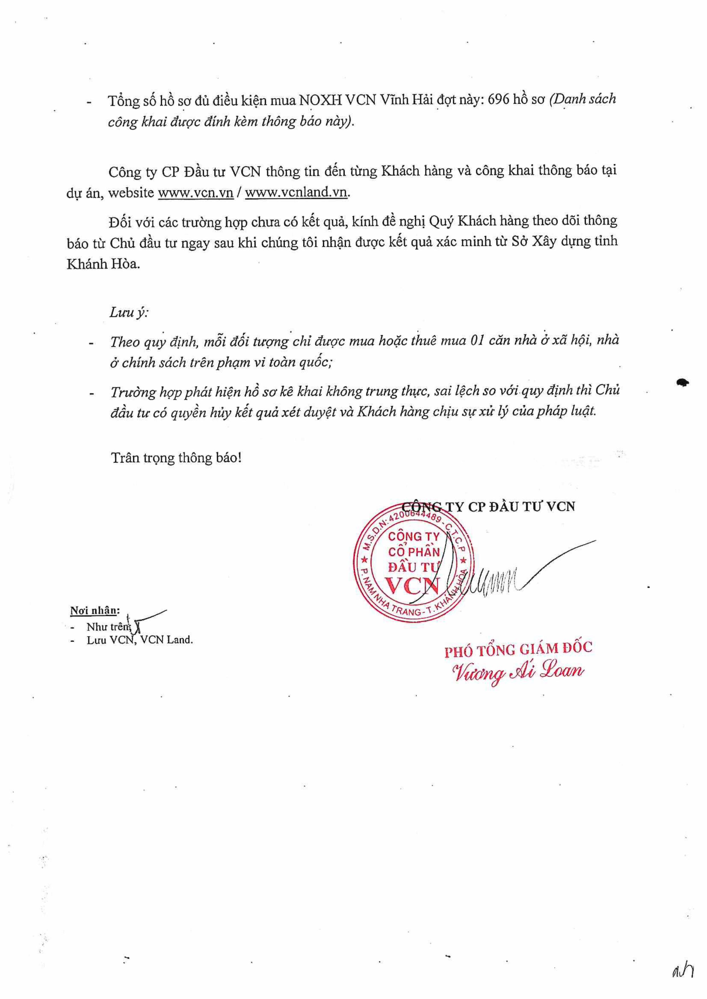 26.08.24. Cấp 2. Cv Số 386 Thông Báo Công Khai Danh Sách Các Trường Hợp đủ điều Kiện Mua Noxh Vĩnh Hải (Đợt 1) (1) Images 1