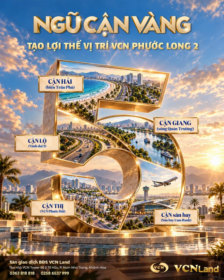 Poster Ngũ Cận Vàng Tạo Lợi Thế Vị Trí Vcn Phước Long 2